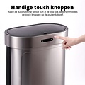 FlinQ FlinQ Detachable Sensor Bin 60L – Slimme Opvouwbare Prullenbak in Titanium Alloy