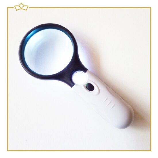 Attrezzo Attrezzo - Luxe vergrootglas / Loep met verlichting - 45x vergroting