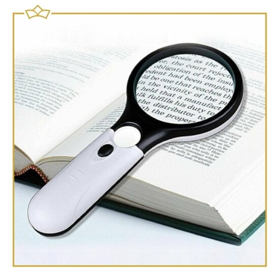 Attrezzo Attrezzo - Luxe vergrootglas / Loep met verlichting - 45x vergroting