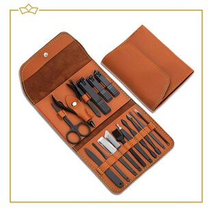 ATTREZZO® - Manicure set - 16-delig - Mooie etui - Voor op reis of thuis