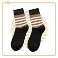 Attrezzo Attrezzo - 7 paar wintersokken - Gestreept - Diverse kleuren - Dikke sokken - Maat 38-43