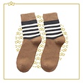 Attrezzo Attrezzo - 7 paar wintersokken - Gestreept - Diverse kleuren - Dikke sokken - Maat 38-43