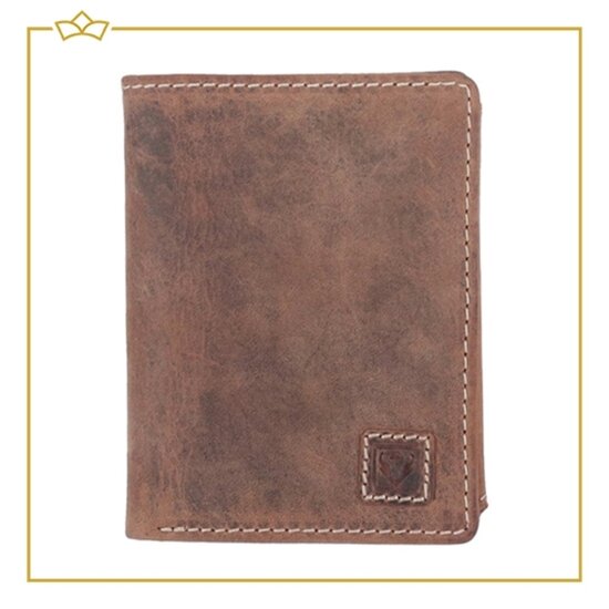 Attrezzo Attrezzo Herenportemonnee - 100% Echt Leer