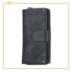 Attrezzo Damesportemonnee - Groot Model - 100% Echt Leer