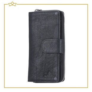 Attrezzo Damesportemonnee - Groot Model - 100% Echt Leer