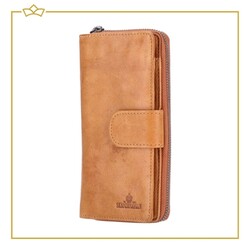 Attrezzo Damesportemonnee - Groot Model - 100% Echt Leer