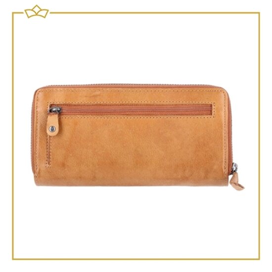 Attrezzo Attrezzo Damesportemonnee - Groot Model - 100% Echt Leer