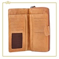 Attrezzo Attrezzo Damesportemonnee - Groot Model - 100% Echt Leer
