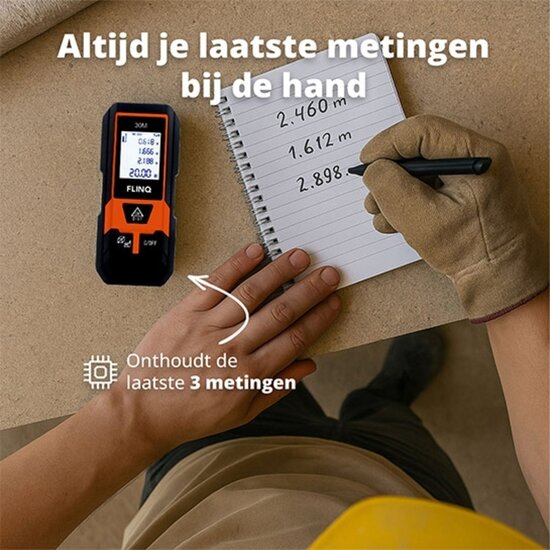 FlinQ FlinQ Digital Promeasure – Digitale Afstandsmeter