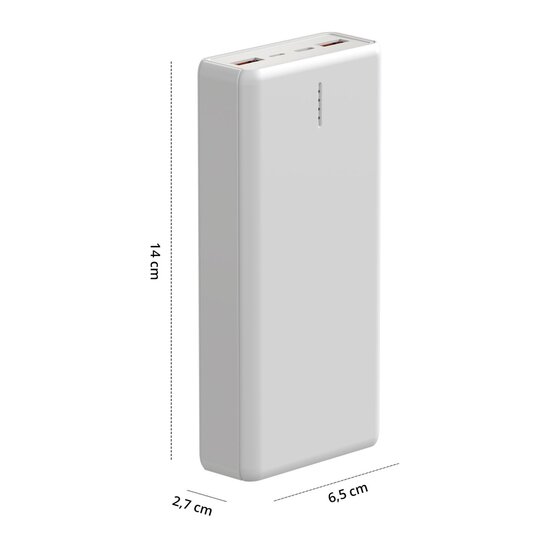 FlinQ FlinQ Krachtige Powerbank 20.000 mAh - Externe Batterij - Smartphone Oplader