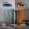 FlinQ FlinQ Plafondventilator met Verlichting - Compact en Stil