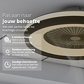 FlinQ FlinQ Plafondventilator met Verlichting - Compact en Stil