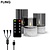 FlinQ FlinQ LED Stone Look Glass Candles: Stijlvolle en Veilige Sfeerverlichting