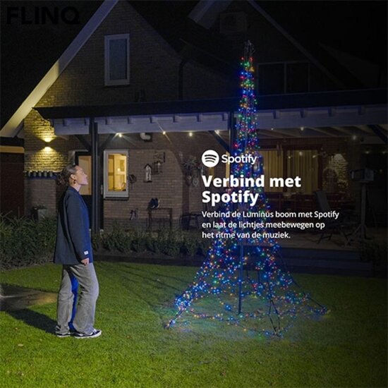 FlinQ FlinQ Smart Outdoor Christmas Tree Luminus – 3 Meter Hoog