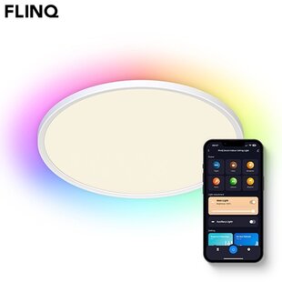 FlinQ Smart Indoor RGB Ceiling Light – Slimme Plafondlamp voor Elke Ruimte
