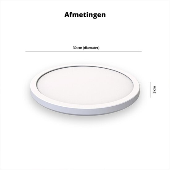 Webshop Outlet FlinQ Smart Indoor RGB Ceiling Light – Slimme Plafondlamp voor Elke Ruimte