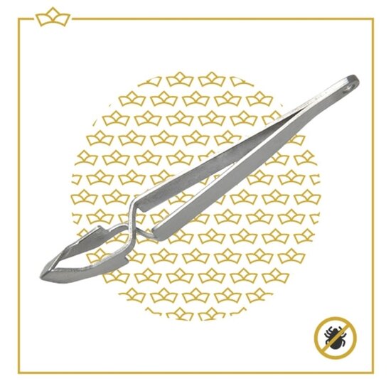 Chimb ATTREZZO® 100% RVS Tekentang - Tekenpincet - Tekenverwijderaar - Geschikt voor dier en mens