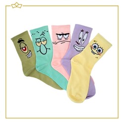 5 paar - Spongebob sokken - Maat 35-41