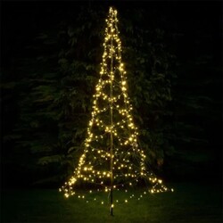 Luxttree - Vlaggenmast Kerst Verlichting - 3 hoog - Incl. verlichting