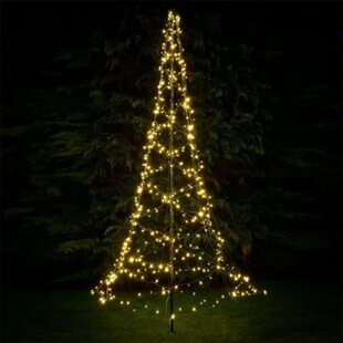 Luxttree - Vlaggenmast Kerst Verlichting - 3 hoog - Incl. verlichting