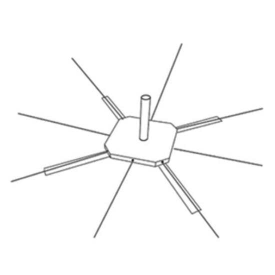 FlinQ Luxttree - Vlaggenmast Kerst Verlichting - 3 hoog - Incl. verlichting