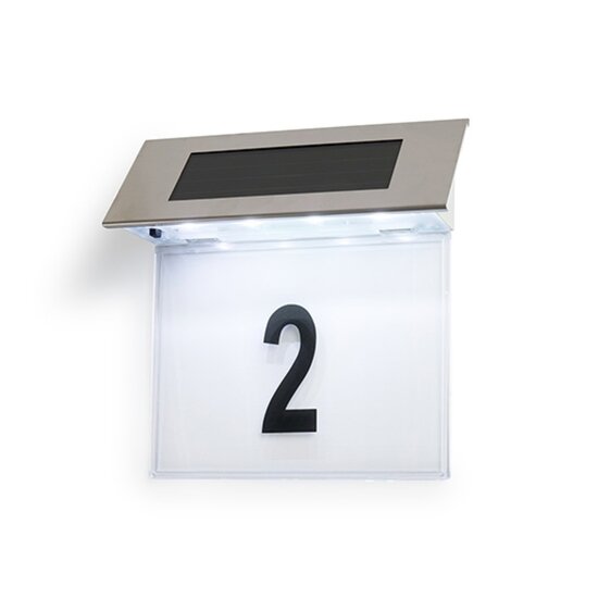Led Lovers LED Lovers - Verlicht Huisnummer op Zonne-energie