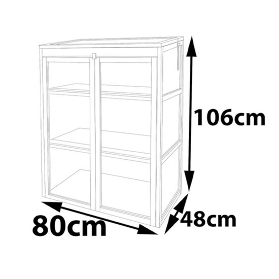 Webshop Outlet Gardens Imperial Buckingham Mini Kweekkas – Compact, Stijlvol & Praktisch