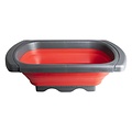 Webshop Outlet Gusta Opvouwbaar Vergiet – Rood/Antraciet - Ruimtebesparend & BPA-vrij