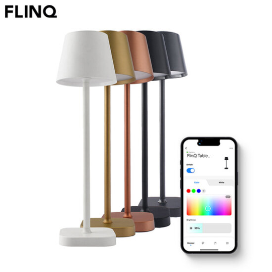 FlinQ FlinQ Smart In- and Outdoor Tablelight Lume - stijlvol, slim en veelzijdig