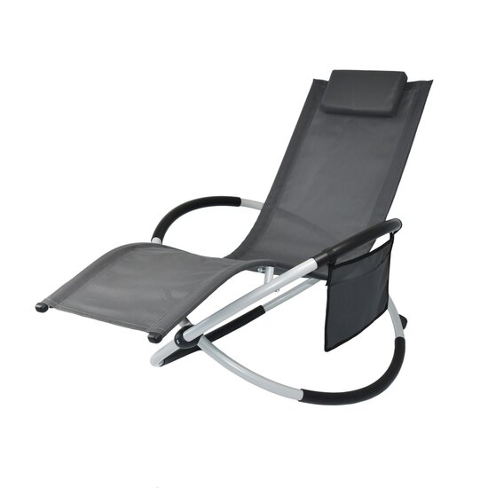 FlinQ FlinQ Opvouwbare Ligstoel voor Buiten - Luxe Tuinstoel met Schommelfunctie
