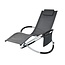 FlinQ FlinQ Opvouwbare Ligstoel voor Buiten - Luxe Tuinstoel met Schommelfunctie