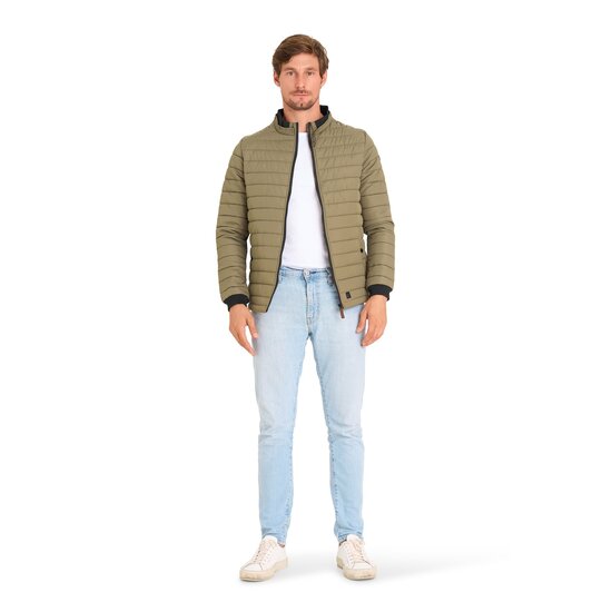 Mario Russo Mario Russo Wave Jacket Gewatteerde Jas - Tussenjas