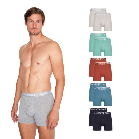 Mario Russo Mario Russo Boxershorts - Set van 10 Heren Boxers