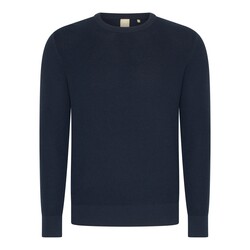 Mario Russo Waffle Pullover – Italiaanse Stijl en Comfort - Raf Blue / XXXL