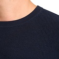 Mario Russo Mario Russo Waffle Pullover – Italiaanse Stijl en Comfort - Raf Blue / XXXL