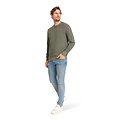 Mario Russo Mario Russo Waffle Pullover – Italiaanse Stijl en Comfort - Raf Blue / XXXL
