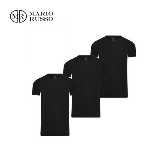 Mario Russo Mario Russo - T-shirts - 3-Pack Ronde Hals - Diverse kleuren