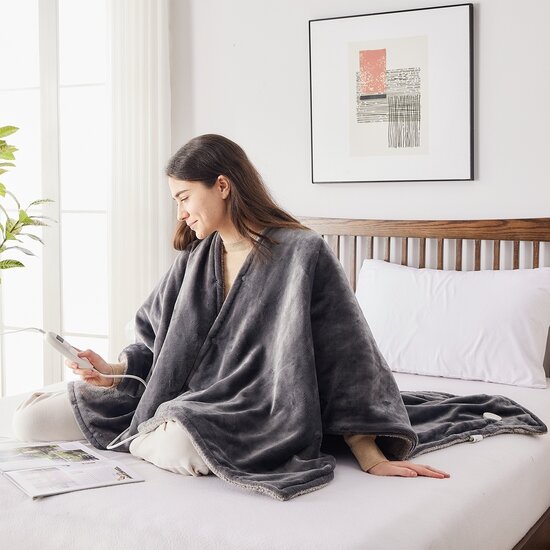 BREND BREND BR-2220 Elektrische Deken - Plaid, Cape en Poncho in Eén