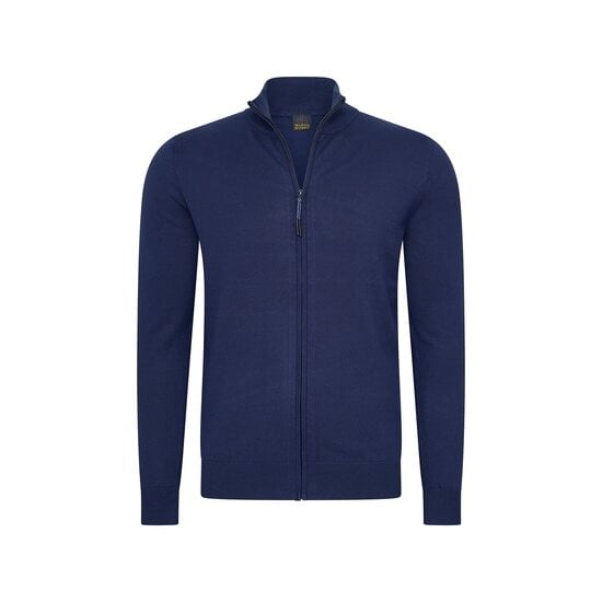 Mario Russo Mario Russo Full Zip Vest - Cardigan met Stretch