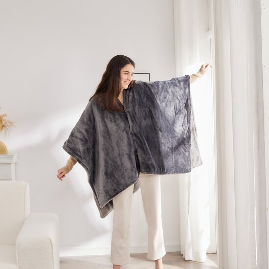 BREND BREND BR-2220 Elektrische Deken - Plaid, Cape en Poncho in Eén