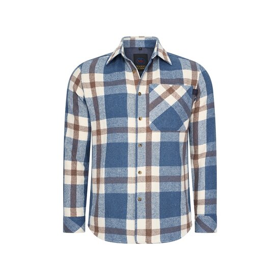 Mario Russo Mario Russo Overshirt voor Heren - Met Borstzak