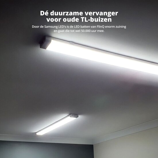 FlinQ FlinQ LED Batten Verlichting - LED Balk met 50.000 Branduren