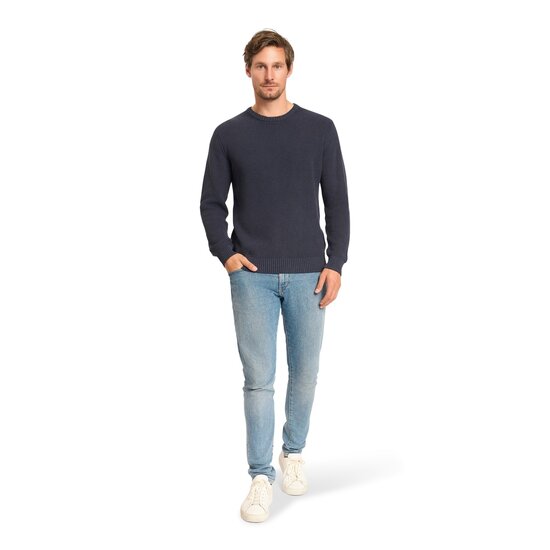 Mario Russo Mario Russo Rib Sweater - Comfort en Italiaanse Stijl