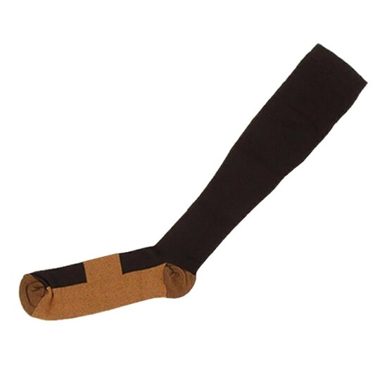 Attrezzo ATTREZZO® - Compressiesokken - Koper geweven - Duo-pack