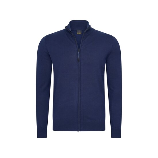 Mario Russo Mario Russo Full Zip Vest - Cardigan met Stretch