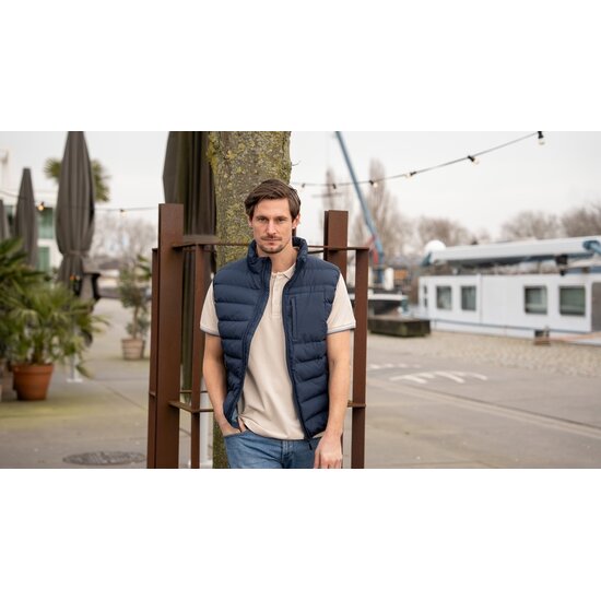 Mario Russo Mario Russo Bodywarmer met Rits en Zakken - Winddicht