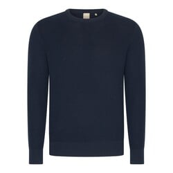 Mario Russo Waffle Pullover – Italiaanse Stijl en Comfort - Raf Blue / XXXL