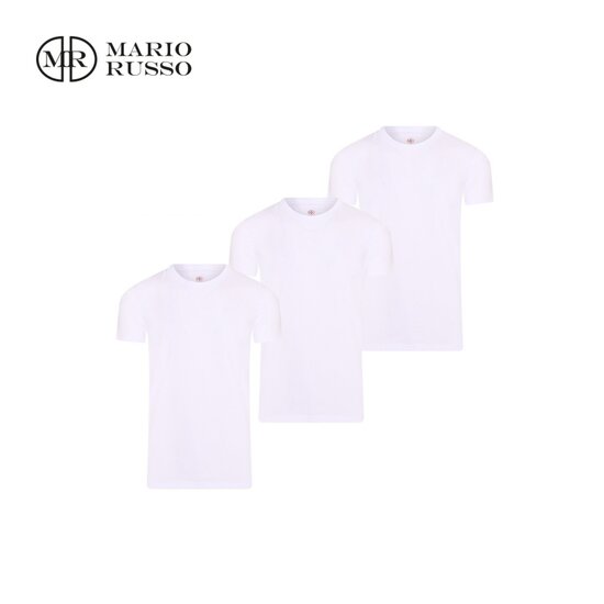 Mario Russo Mario Russo - T-shirts - 3-Pack Ronde Hals - Diverse kleuren