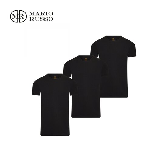 Mario Russo Mario Russo - T-shirts - 3-Pack Ronde Hals - Diverse kleuren