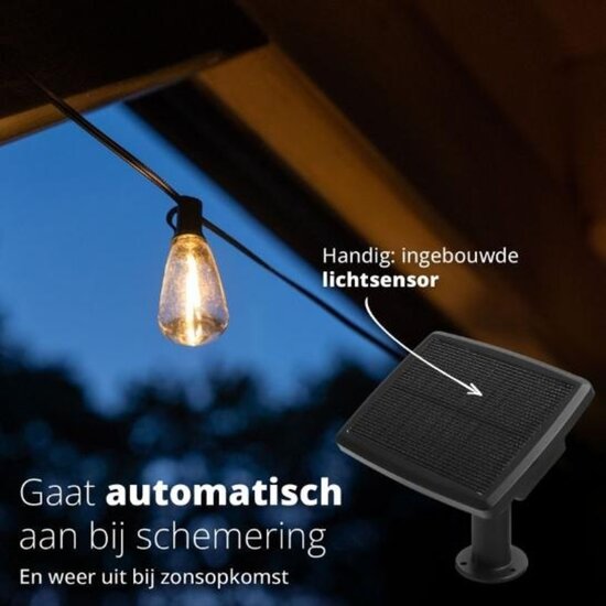 FlinQ FlinQ Smart Outdoor Solar String Light – Sfeervolle Slimme Verlichting voor Buiten